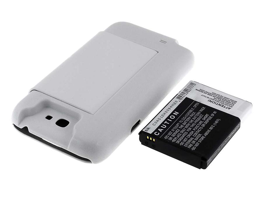 Acumulator compatibil Samsung GT-N7108 Flip Cover alb