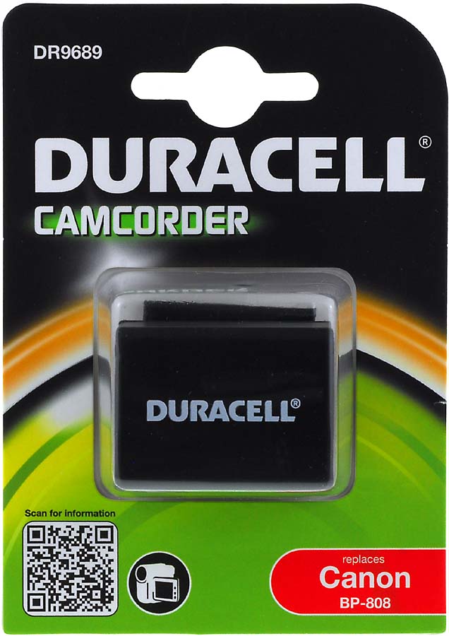 Acumulator Duracell compatibil Canon FS11 Flash Memory Camcorder (BP-808)